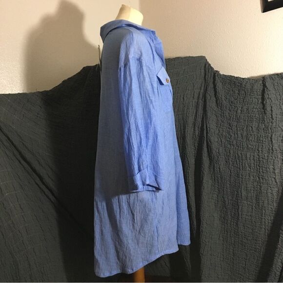 DOTTI NWT Swim Cover-Up Shirt Dress Size 1X - Picture 3 of 10
